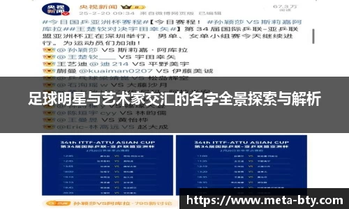 足球明星与艺术家交汇的名字全景探索与解析